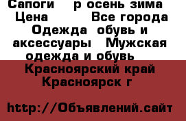 Сапоги 35 р.осень-зима  › Цена ­ 700 - Все города Одежда, обувь и аксессуары » Мужская одежда и обувь   . Красноярский край,Красноярск г.